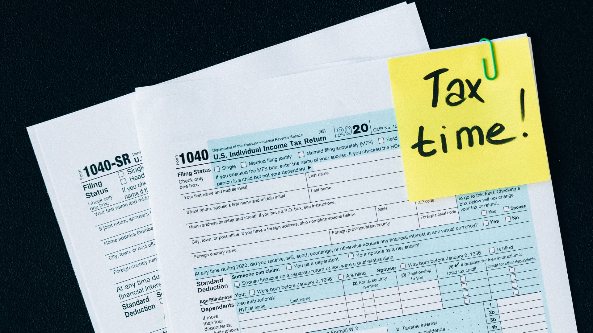 a close-up of a tax form